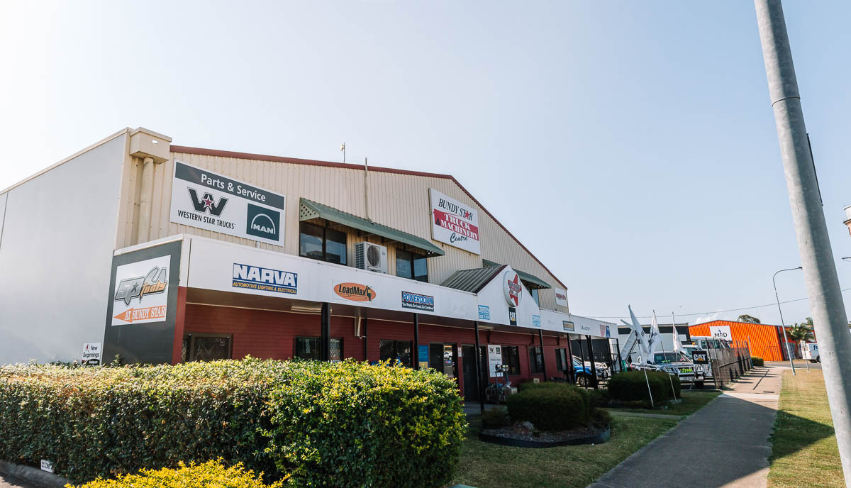 The storefront of Bundy Star Truck & Machinery Centre